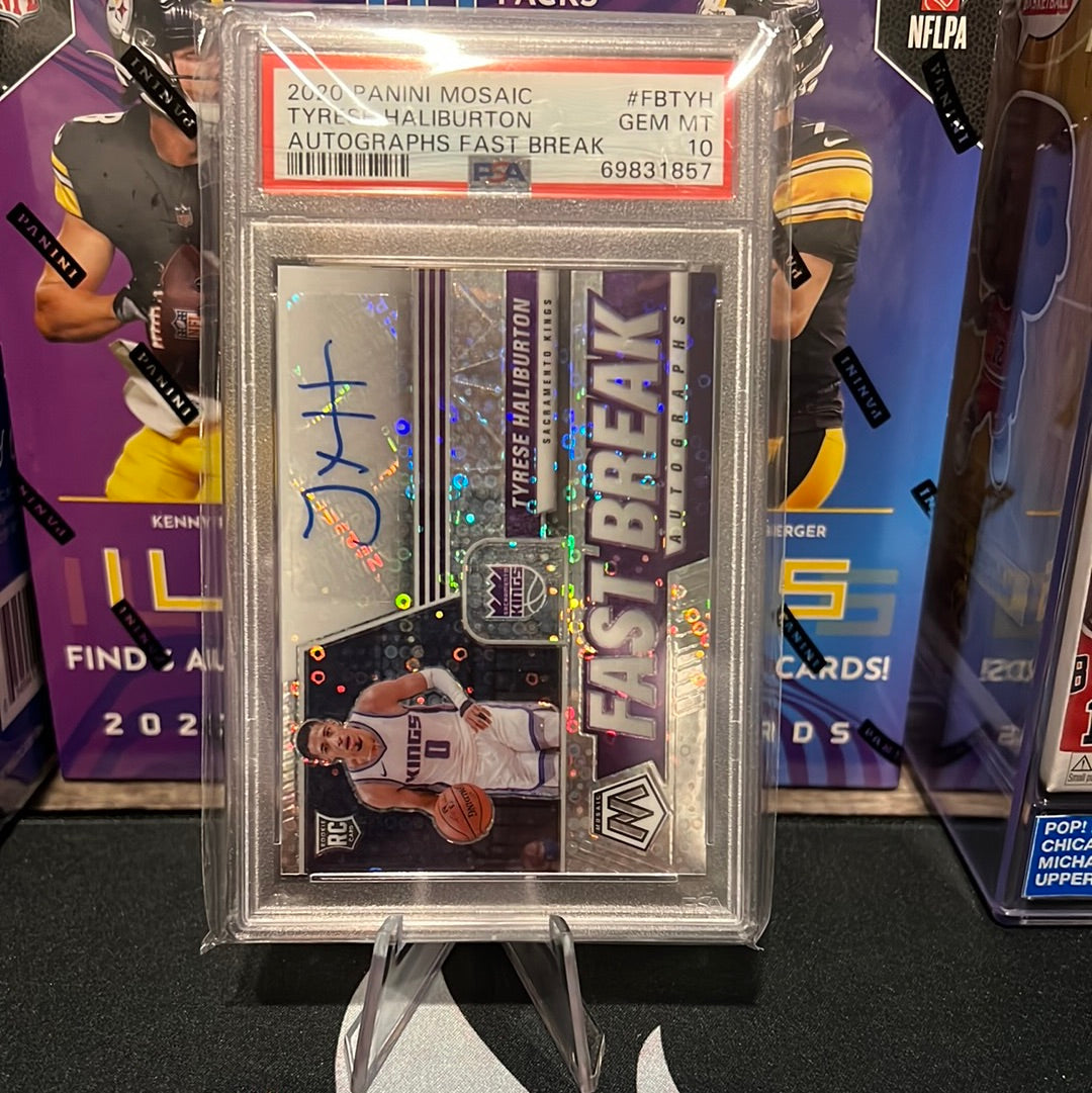 2020 Mosaic Fast Break Autographs Tyrese Haliburton PSA 10! π₯π₯