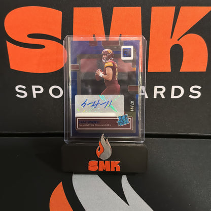 2022 Panini Donruss Clearly Sam Howell Auto /99