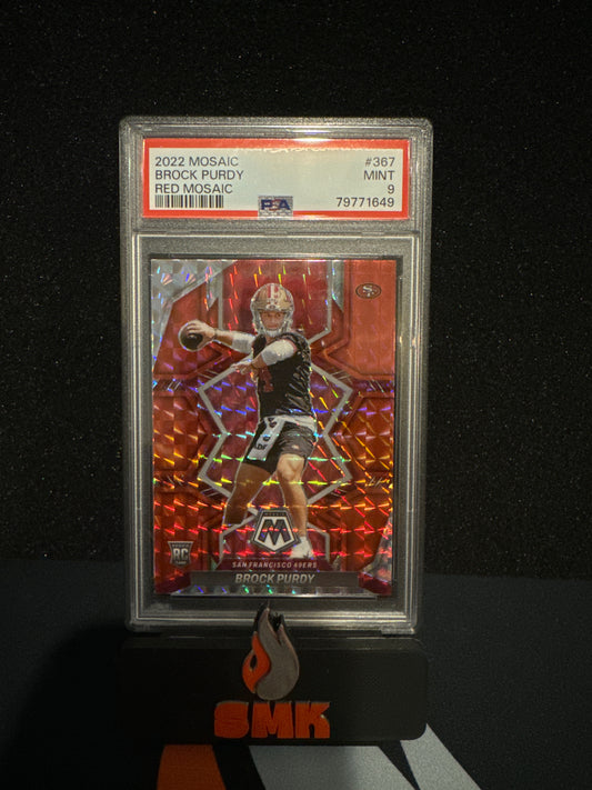 2022 Mosaic Red Mosaic Brock Purdy PSA 9