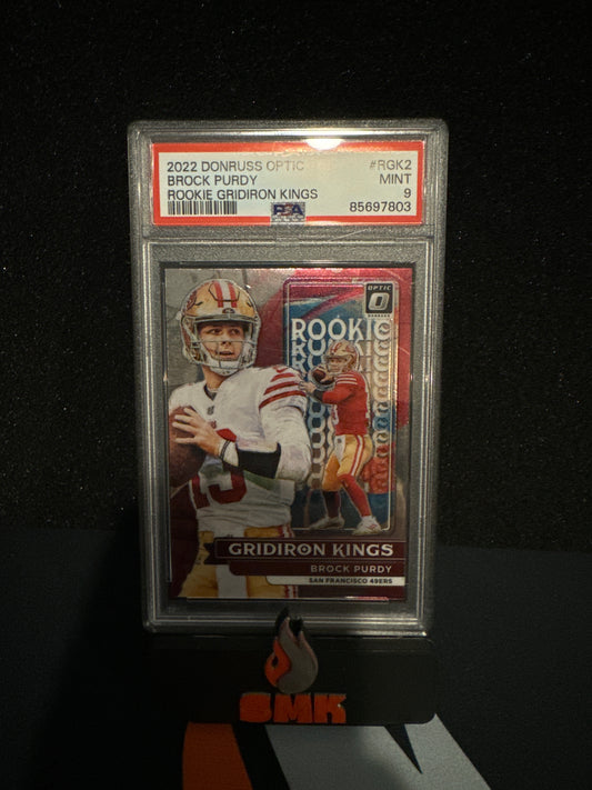 2022 Donruss Optic Rookie Gridiron Kings Brock Purdy PSA 9