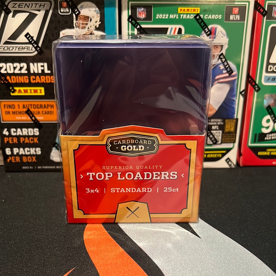 Cardboard Gold Standard 3x4 Top Loaders