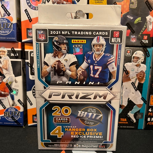 2021 Panini Prizm Football Hanger Box (Red Ice Prizms!)